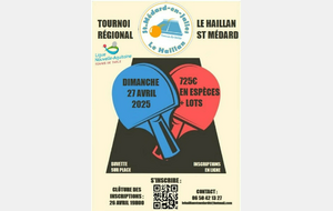 TOURNOI REGIONAL (HOMOLOGUE)  LE HAILLAN ST MEDARD (33)