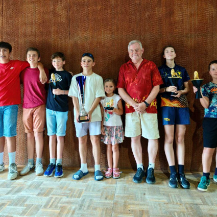 Les jeunes avec le président